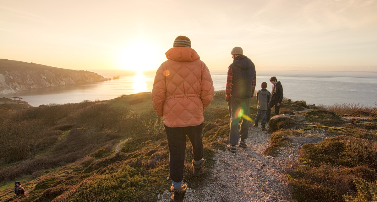 October walks, looking out to The Needles